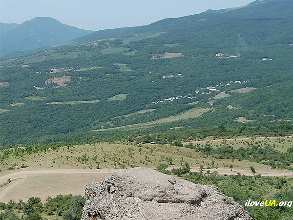 Вид со склона Демерджи. Крым, лето 2009 г.