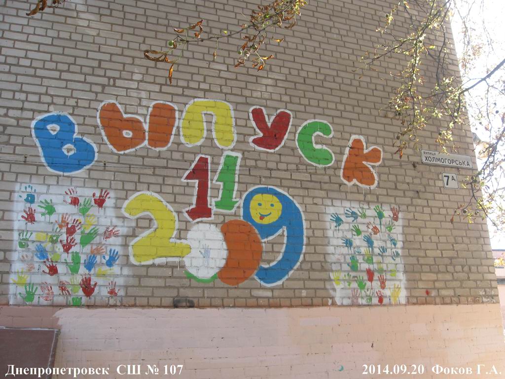 Днепропетровск, средняя школа № 107, выпуск 2009